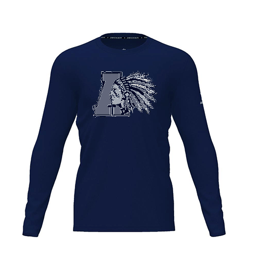 [FTLCDFNV-YXS-LOGO1] Dri Fit Performance T-Shirt (Youth XS, Navy, Logo 1, Long Sleeve)