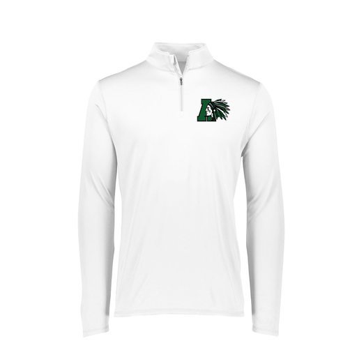 [FTLQFLWH-FAXS-LOGO1] Decker Women's Flex-Lite 1/4 Zip Shirt (Female Adult XS, White, Logo 1)