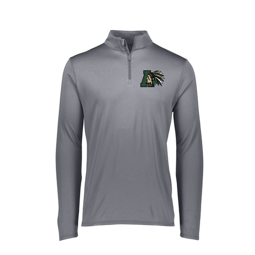[FTLQFLGY-FAXS-LOGO2] Decker Women's Flex-Lite 1/4 Zip Shirt (Female Adult XS, Gray, Logo 2)