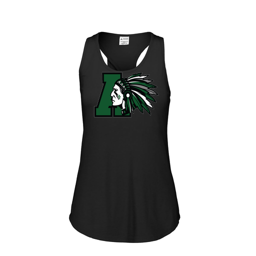 [FT0TUBBK-FAS-LOGO1] Ladies Tri Blend Tank Top (Female Adult S, Black, Logo 1)