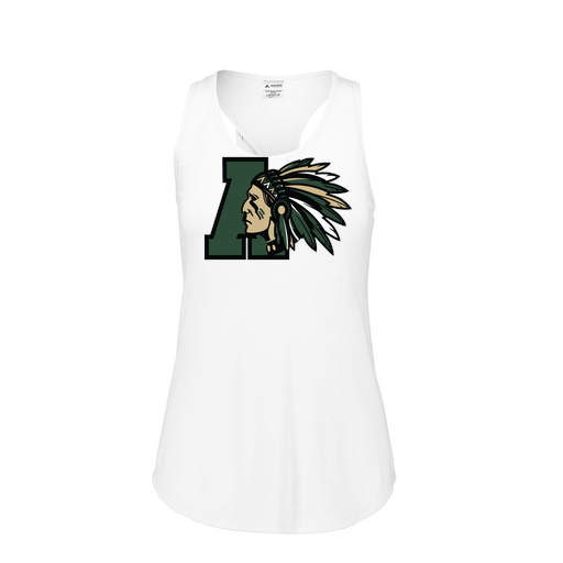 [3078.005.S-LOGO2] Ladies Tri Blend Tank Top (Female Adult S, White, Logo 2)