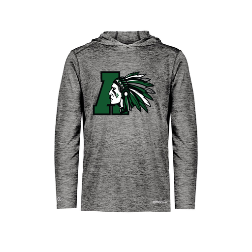 [FOLHCGBK-AS-LOGO1] Men's Charge Hoodie (Adult S, Black, Logo 1)