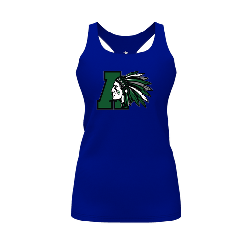 [FT0TRBRY-FYS-LOGO1] Decker Racerback Tank Top (Female Youth S, Royal, Logo 1)