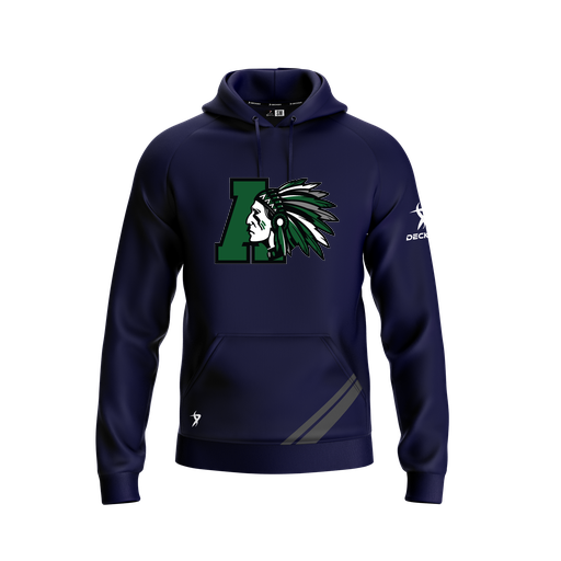 [FOLHSMNV-YXS-LOGO1] Decker Summit Hoodie (Youth XS, Navy, Logo 1)