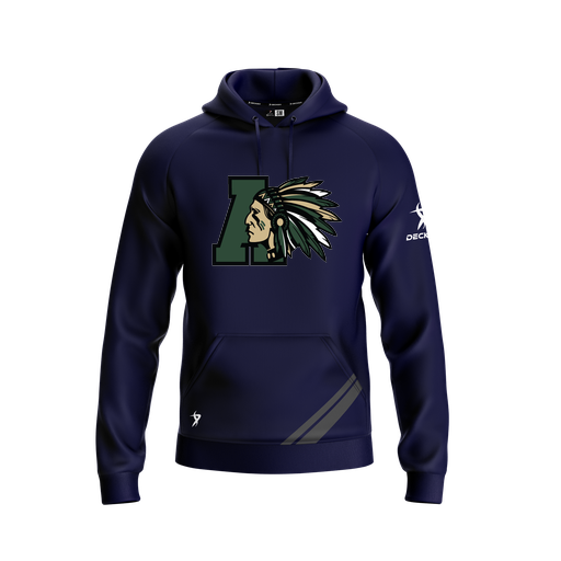 [FOLHSMNV-YXS-LOGO2] Decker Summit Hoodie (Youth XS, Navy, Logo 2)
