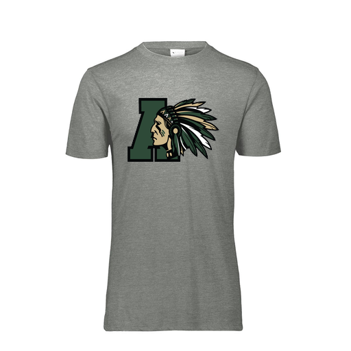 [FTSCUBGY-AS-LOGO2] Decker Men's Tri-Blend T-Shirt - Short Sleeve (Adult S, Gray, Logo 2)