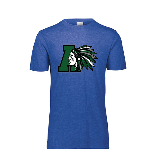 [FTSCUBRY-YS-LOGO1] Decker Youth Tri-Blend T-Shirt - Short Sleeve (Youth S, Royal, Logo 1)