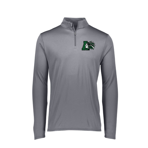 [FTLQFLGY-FAXS-LOGO1] Decker Women's Flex-Lite 1/4 Zip Shirt (Female Adult XS, Gray, Logo 1)