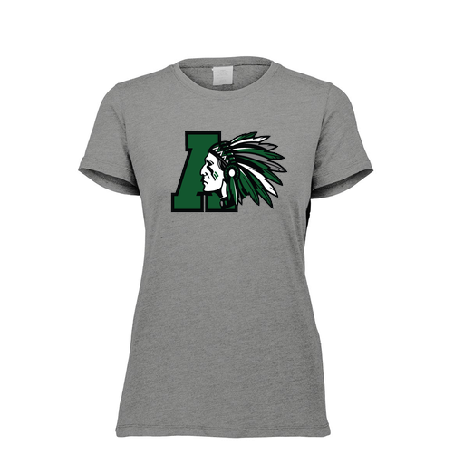 [FTSCUBGY-FAXS-LOGO1] Decker Women's Tri-Blend T-Shirt - Short Sleeve (Female Adult XS, Gray, Logo 1)