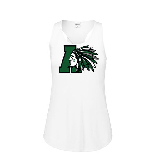 [3078.005.S-LOGO1] Ladies Tri Blend Tank Top (Female Adult S, White, Logo 1)