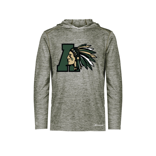 [FOLHCGGY-AS-LOGO2] Decker Men's Charge Hoodie (Adult S, Gray, Logo 2)