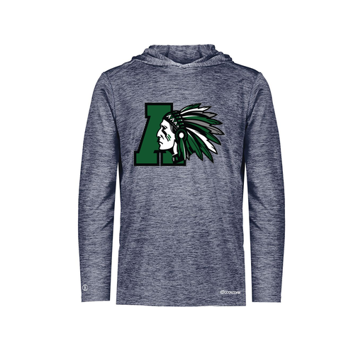 [FOLHCGNV-YS-LOGO1] Decker Youth Charge Hoodie (Youth S, Navy, Logo 1)